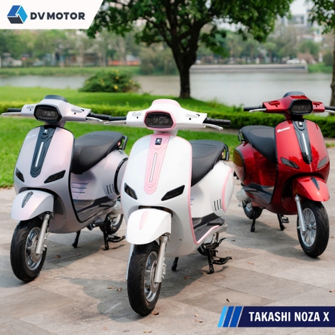 Review Xe Điện Takashi Noza X Dáng Scooter Hiện Đại Cho Người Trẻ Năng Động