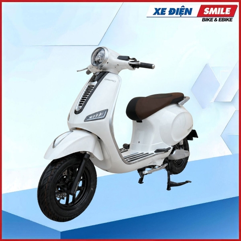 Xe Máy Điện Dibao Tesla Dio E màu Trắng đen tại Xe Điện Smile — ảnh 3