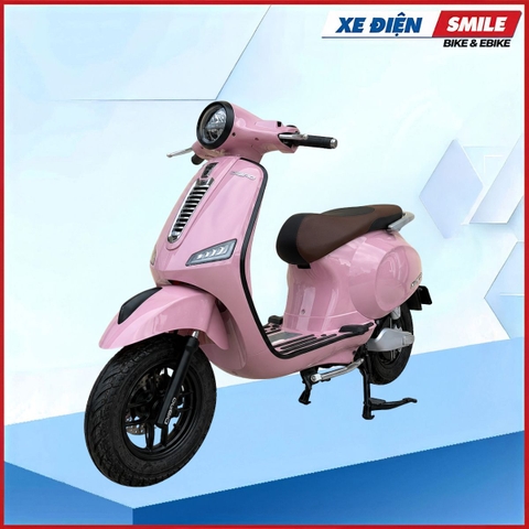 Xe Máy Điện Dibao Tesla Dio E màu Hồng khoai môn tại Xe Điện Smile — ảnh 8