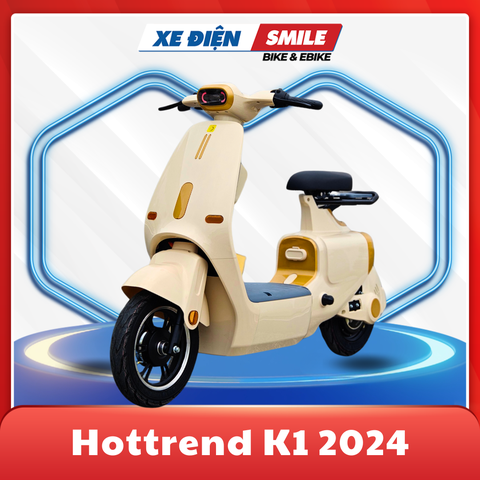 Xe Điện Hottrend Dylexe K1 màu vàng kem nhẹ nhàng