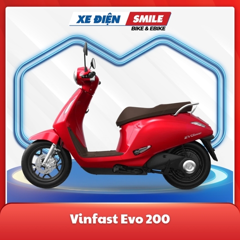 Vinfast Evo 200 màu đỏ