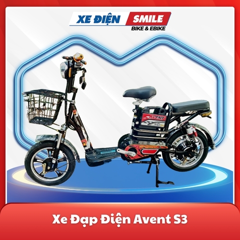 Xe Đạp Điện Avent S3 màu đen bóng, Xe đạp điện giá tốt tại Hồ Chí Minh