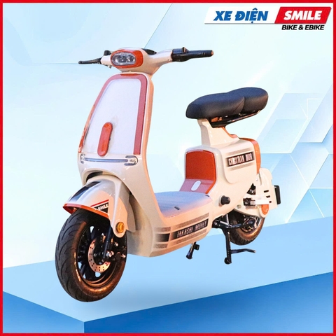 XE ĐIỆN DV MOTOR TAKASHI MONEY PRO 2026 màu Be trắng tại Xe Điện Smile — ảnh 5