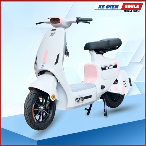 Xe Điện Hottrend Yaka VX trắng mix hồng