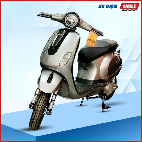 Xe Điện Kazuki LX150 Đèn Tròn màu xám