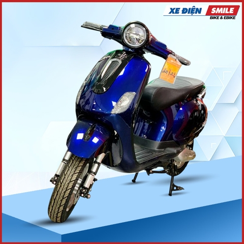 Xe Điện Kazuki LX150 Đèn Tròn màu xanh dương