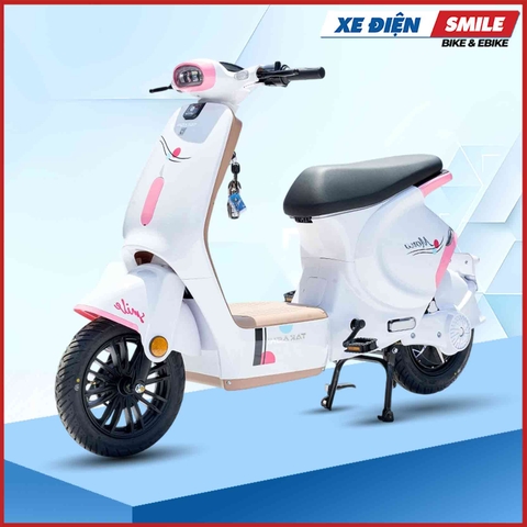 Xe Điện Takashi Mono màu trắng hồng