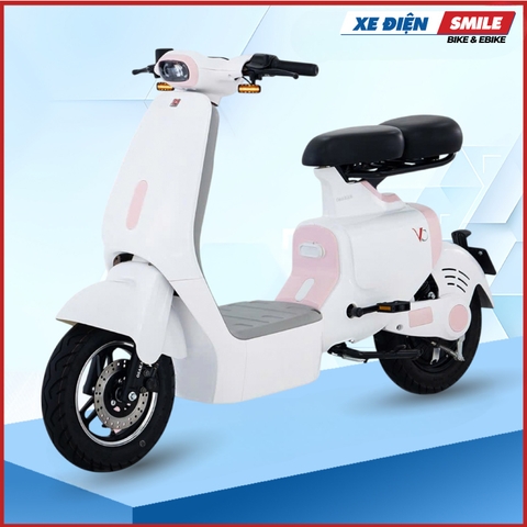 Xe điện vc 2025 osaka màu trắng hồng