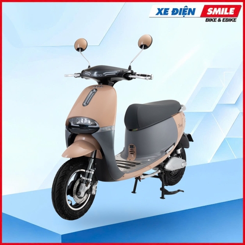 XE MÁY ĐIỆN DIBAO GOGO CROSS màu Be xám tại Xe Điện Smile — ảnh 4