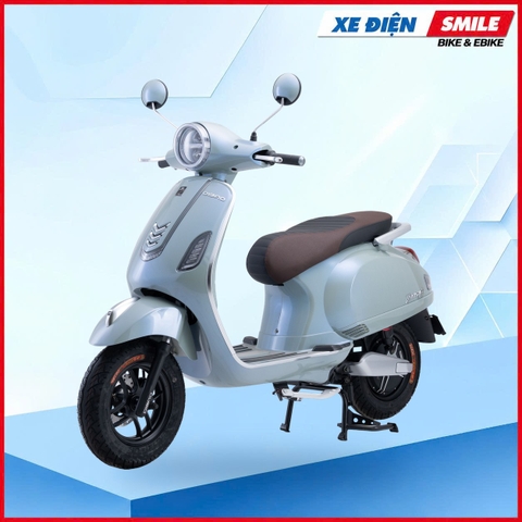 XE MÁY ĐIỆN DIBAO PANSY S3 NFC (ĐÈN TRÒN) màu Xanh xám tại Xe Điện Smile — ảnh 4