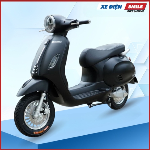 Xe Máy Điện Dk Bike Roma Lite màu đen bóng