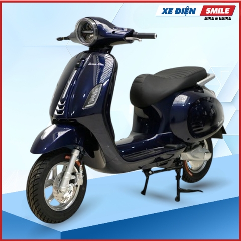 Xe Máy Điện Dk Bike Roma Lite màu xanh đậm