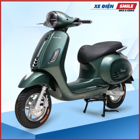 Xe Máy Điện Dk Bike Roma Lite màu xanh lá