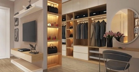 Phòng thay đồ (Closet) trong nhà – Không gian sống nên có của phụ nữ hiện đại