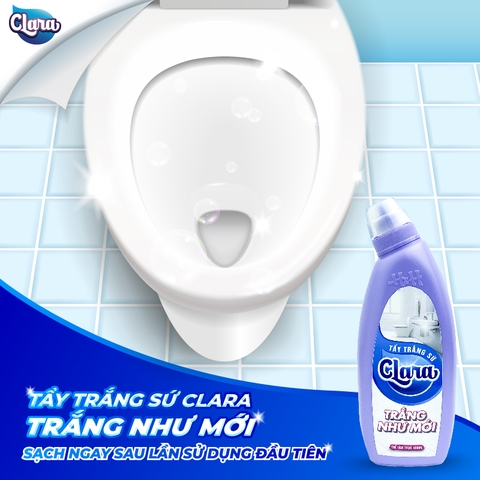 Dung dịch tẩy trắng sứ Clara - 480ml