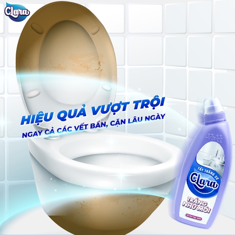 Dung dịch tẩy trắng sứ Clara - 480ml