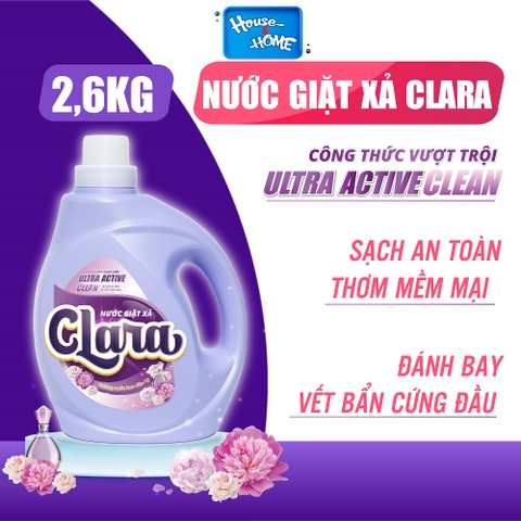 Nước giặt xả Clara - Hương nước hoa diệu kì - 2,6Kg