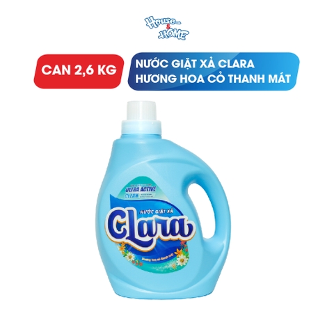 Nước giặt xả Clara - Hương hoa cỏ thanh mát - 2,6Kg