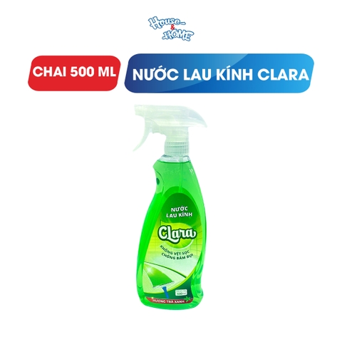 Nước lau kính Clara, 500ml, hương trà xanh