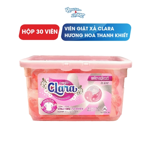 Viên giặt xả Clara - Hương hoa thanh khiết