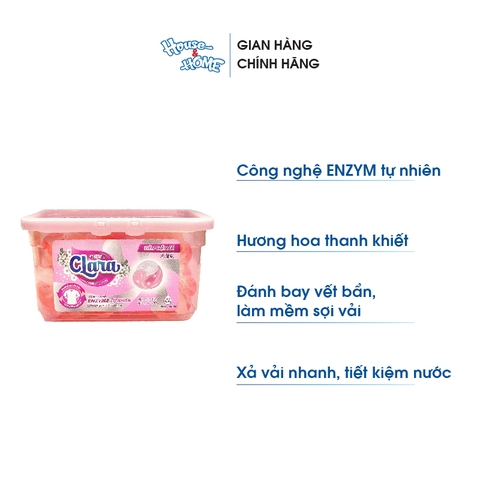 Viên giặt xả Clara - Hương hoa thanh khiết - hộp 30 viên