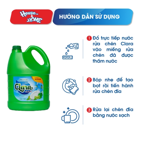 Nước rửa chén Clara - Hương chanh