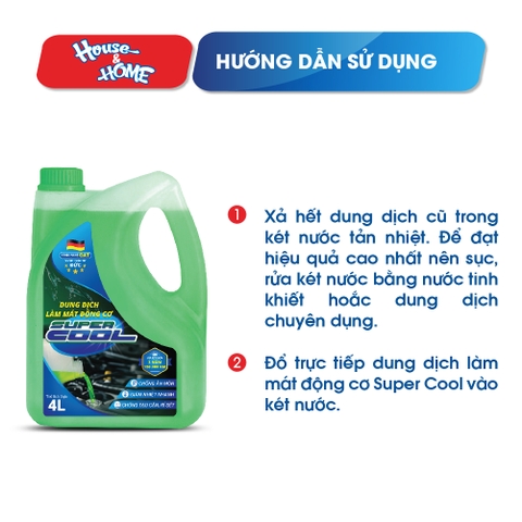 Dung dịch làm mát động cơ Super Cool - màu xanh