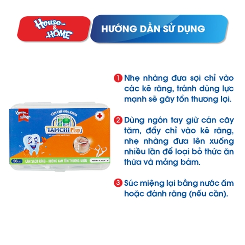 Tăm chỉ nha khoa - TAMCHI Plus sợi chỉ kép (hộp)