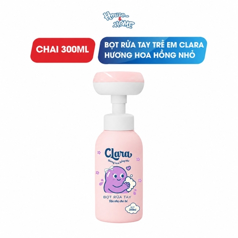 Bọt rửa tay Clara - Hương hoa hồng nhỏ 300ml