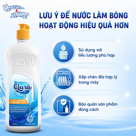 Nước làm bóng chén bát Clara