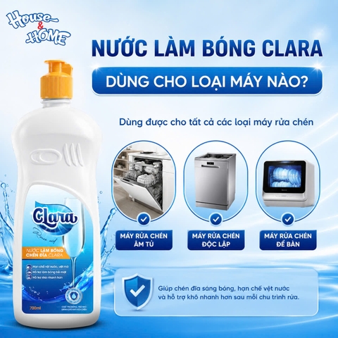 Nước làm bóng chén bát Clara