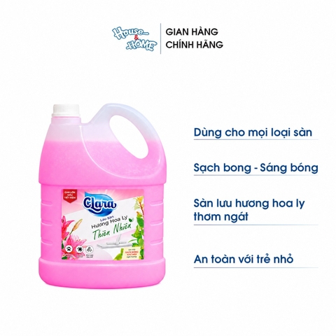 Nước lau sàn Clara - Hương hoa ly - can 3.8kg