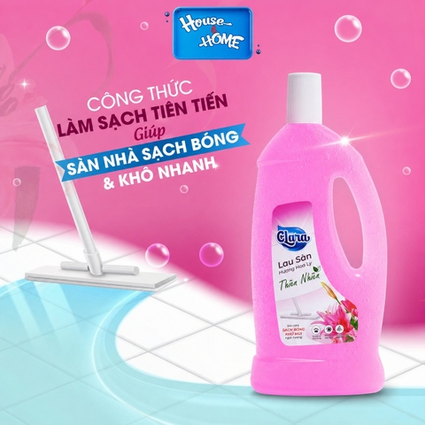 Nước lau sàn Clara - Hương hoa ly - chai 1L