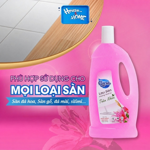 Nước lau sàn Clara - Hương hoa ly - chai 1L