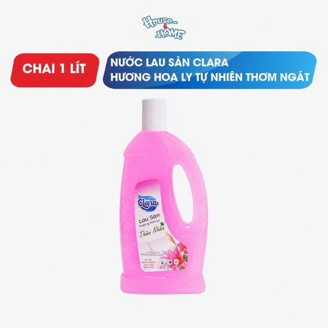 Nước lau sàn Clara - Hương hoa ly - chai 1L