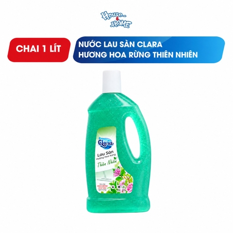 Nước lau sàn Clara - Hương hoa rừng - chai 1L