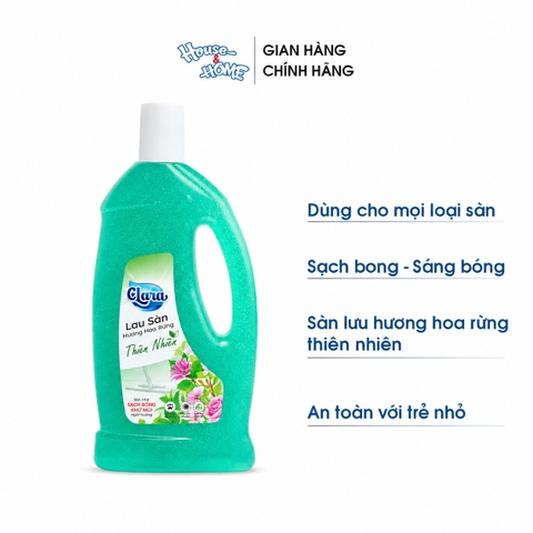 Nước lau sàn Clara - Hương hoa rừng - chai 1L