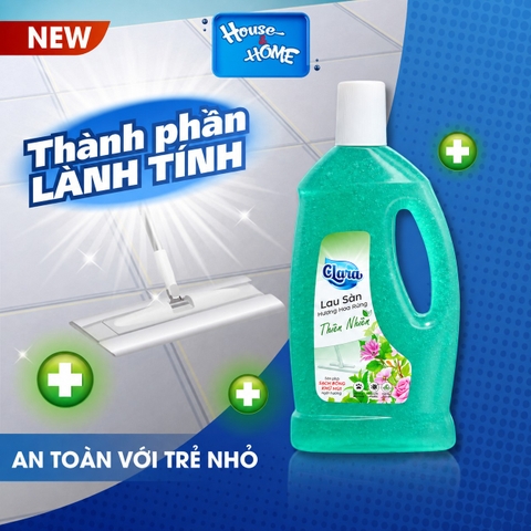 Nước lau sàn Clara - Hương hoa rừng - chai 1L