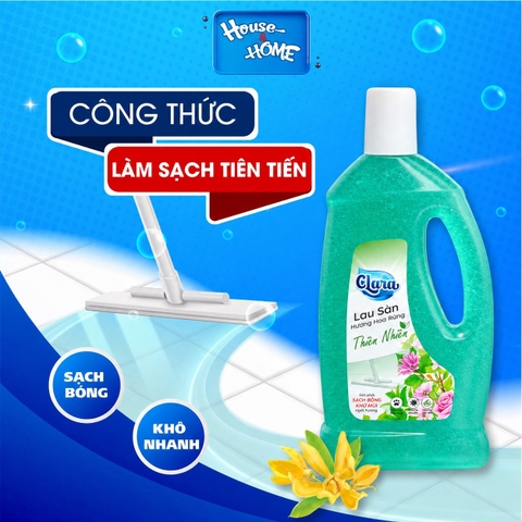 Nước lau sàn Clara - Hương hoa rừng - chai 1L