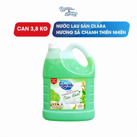 Nước lau sàn Clara - Hương sả chanh - 3,8kg