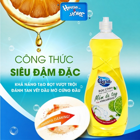 Nước rửa chén Clara - Tinh chất chanh