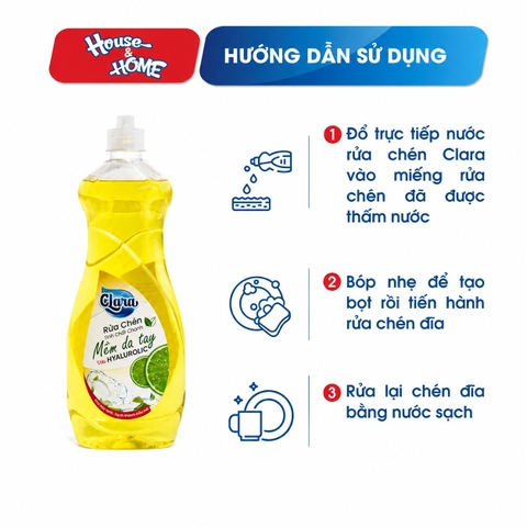Nước rửa chén Clara - Tinh chất chanh