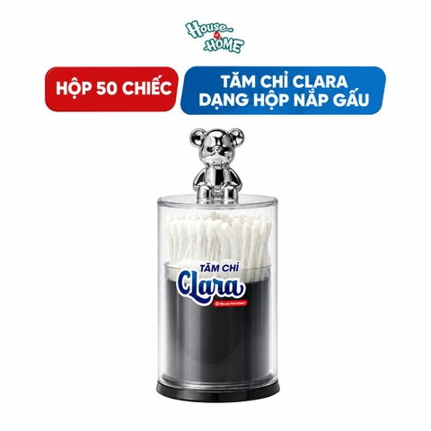 Tăm chỉ Clara dạng hộp nắp gấu