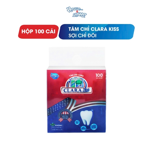 Tăm chỉ nha khoa Clara Kiss - Hộp 100 cái