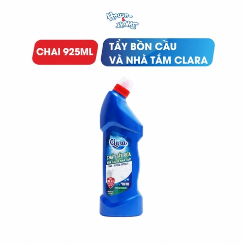 Tẩy rửa bồn cầu và nhà tắm Clara - Hương bạc hà - chai 925ml