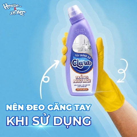 Dung dịch tẩy trắng sứ Clara - chai 480ml