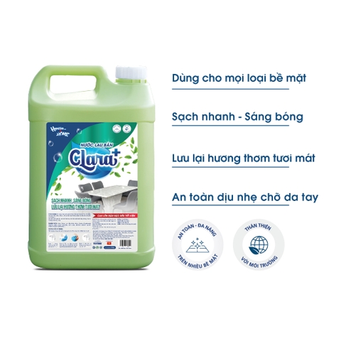 Nước lau bàn Clara+ Hương bạc hà - 9.5Kg