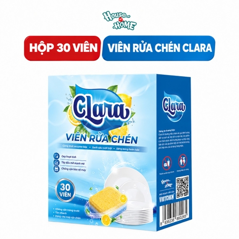 Viên rửa chén Clara - Hộp 30 viên