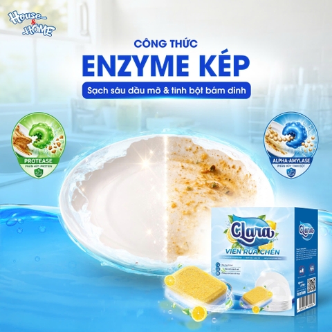 Viên rửa chén Clara 18 gam/viên