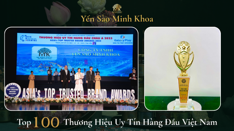 Yến Sào Minh Khoa - Top 100 Thương Hiệu Uy Tín Hàng Đầu Việt Nam
